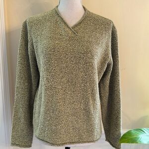 Women’s Marled Criss Cross Neck Sweater